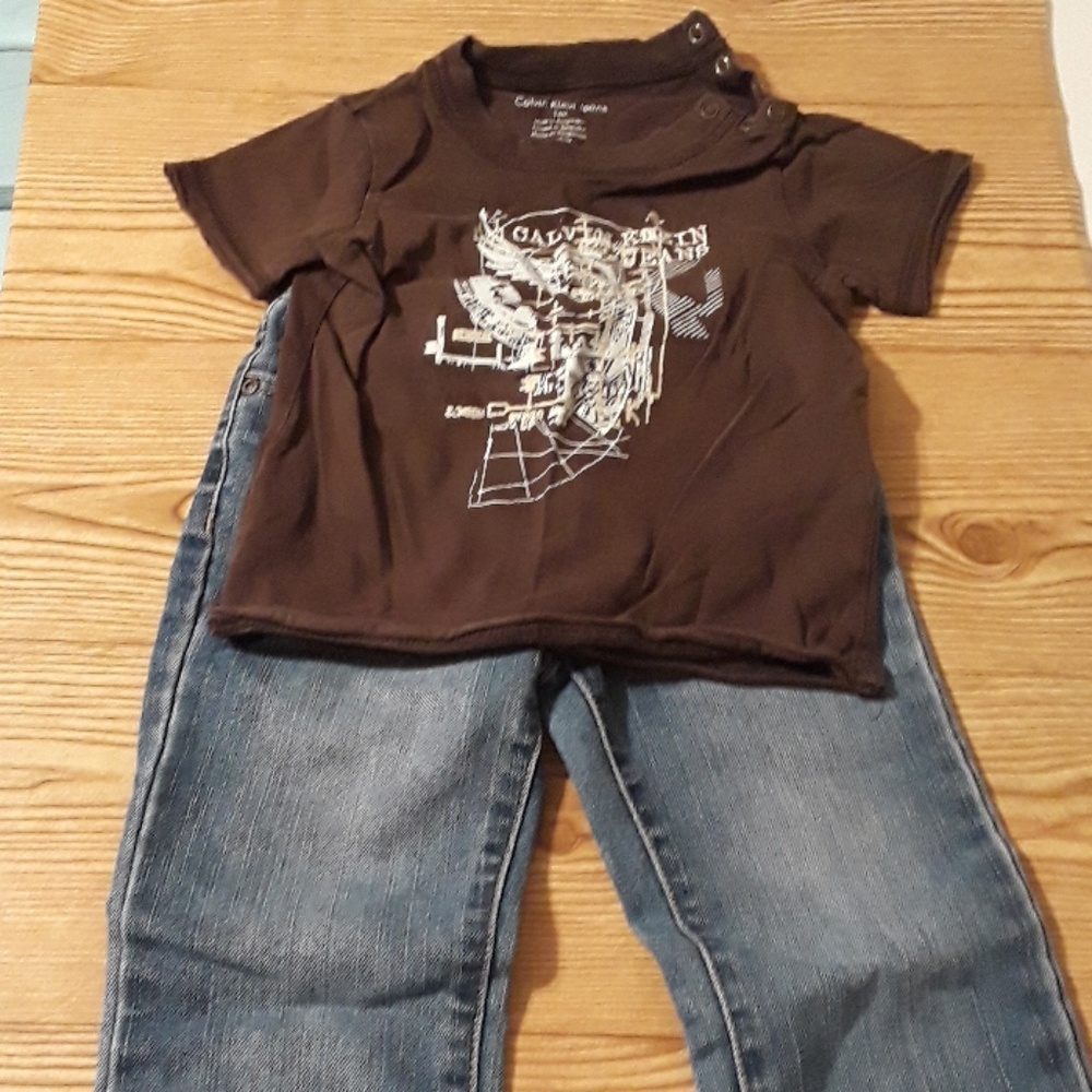 Boys outfit shirt and jeans